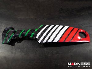 FIAT 500 Custom Dashboard - Carbon Fiber - Italian Racing Stripe